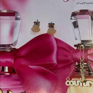 🎀 peach flower stud earrings